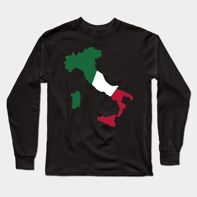 Italy Long Sleeve T-Shirt by Designzz